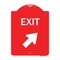 Signmission Designer Series Exit Exit W/ Right Arrow, Red & White Aluminum Sign, 18" H, 24" L, RW-1824-24031 A-DES-RW-1824-24031 - alternate 1